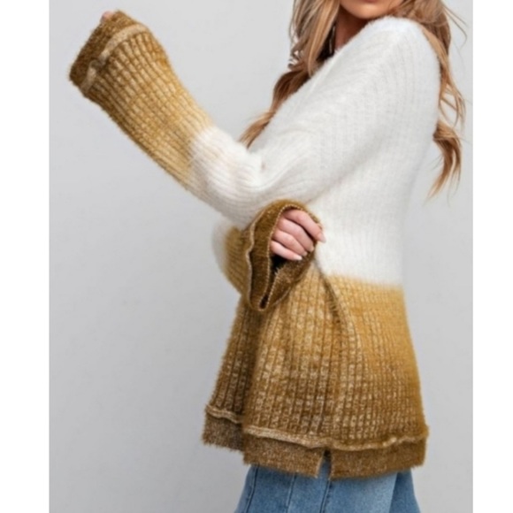 🍂Deep Dye Mohair Sweater☀️ - Picture 3 of 6